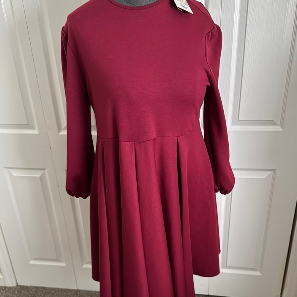 JessaKae Elegant Burgundy  Dress